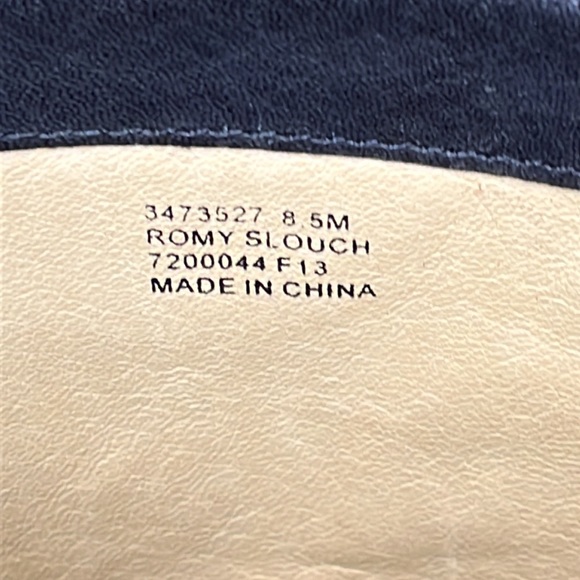 Frye Romy Slouch Heeled Black Mid-Calf Boots Size 8.5M - Picture 4 of 7